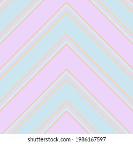 Rainbow Chevron diagonal striped seamless pattern background suitable for fashion textiles, graphics