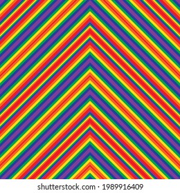 Rainbow Chevron, diagonal gestreifter, nahtloser Musterhintergrund, geeignet für Modetextilien, Grafiken