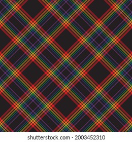 Rainbow Chevron Plaid Tartan textured Seamless pattern design suitable for fashion textiles and graphics