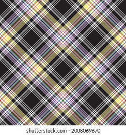 Rainbow Chevron Plaid Tartan textured Seamless pattern design suitable for fashion textiles and graphics