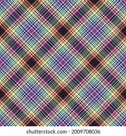 Rainbow Chevron Plaid Tartan textured Seamless pattern design suitable for fashion textiles and graphics