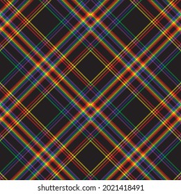 Rainbow Chevron Plaid Tartan textured Seamless pattern design suitable for fashion textiles and graphics