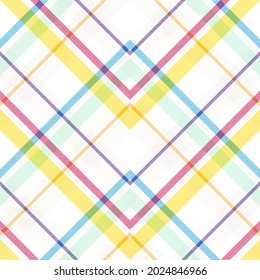 Rainbow Chevron Plaid Tartan textured Seamless pattern design suitable for fashion textiles and graphics