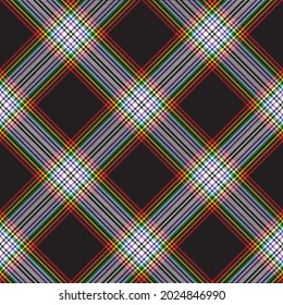 Rainbow Chevron Plaid Tartan textured Seamless pattern design suitable for fashion textiles and graphics