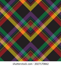 Rainbow Chevron Plaid Tartan textured Seamless pattern design suitable for fashion textiles and graphics