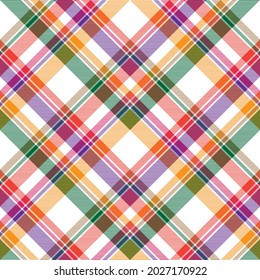 Rainbow Chevron Plaid Tartan textured Seamless pattern design suitable for fashion textiles and graphics