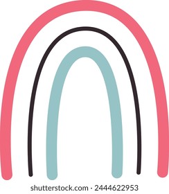 Rainbow Childish Icon Vektorillustration