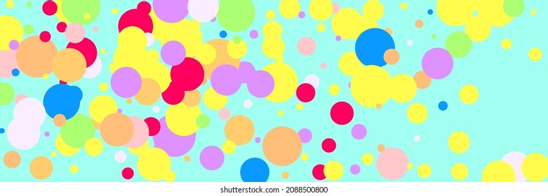 Rainbow Children Kids Green Blue Pink Composition. Red Pastel Bright Multicolor Beige Yellow Background. Play Purple White Vibrant Circles Wallpaper. Dark Indigo Violet Color Bordo Pattern.