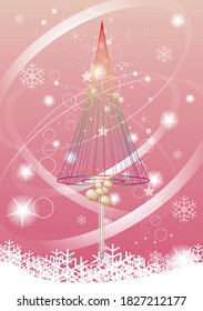 A rainbow Christmas tree image graphic.