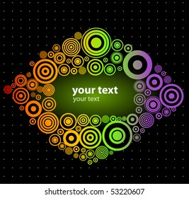 Rainbow Circle Background with place for your text