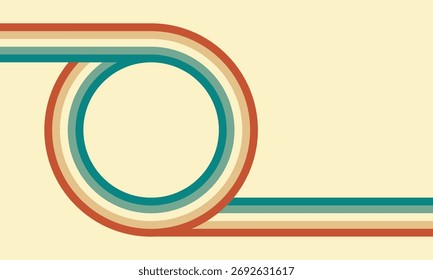 Círculo del arco iris. Rayas de colores. Vector