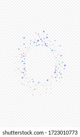 Rainbow Circle Happy Transparent Background. Unicorn Flying Shine Design. Top Banner. Hologram Transparent Backdrop.
