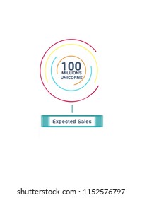 Rainbow circle for infographics 5