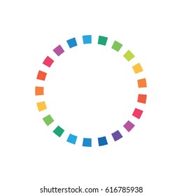 Rainbow Circle With White Background