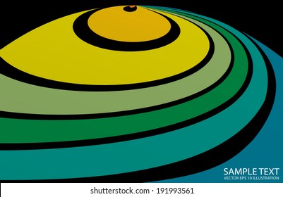 Rainbow circular vector background rainbow illustration - Colorful vector background illustration