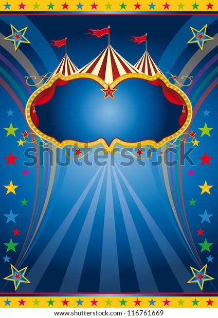 Rainbow Circus Vintage Colored Background Party Stock Vector (Royalty ...