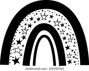 Rainbow clip art, Rainbow digital, Modern Rainbow, Baby clip art