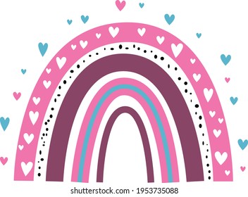 Rainbow clip art, Rainbow digital, Modern Rainbow, Baby clip art