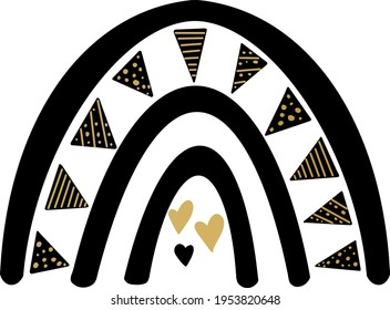 Rainbow clip art, Rainbow digital, Modern Rainbow, Baby clip art