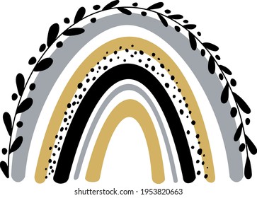 Rainbow clip art, Rainbow digital, Modern Rainbow, Baby clip art