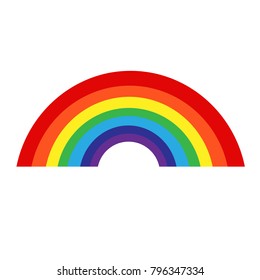 rainbow with cloud icon