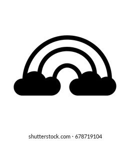 Rainbow Clouds Icon 