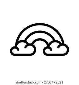 Rainbow with Clouds Icon Pack – Colorido Clima y Sky Symbols Colección para App, UI y Diseño web
