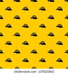 Rainbow and clouds pattern seamless vector repeat geometric yellow for any design