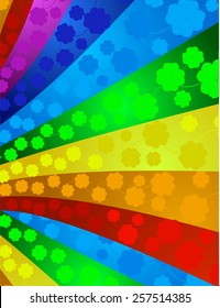 Rainbow with clover