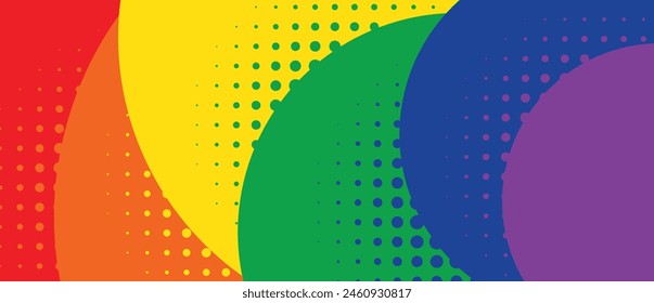 Rainbow color abstract background design.