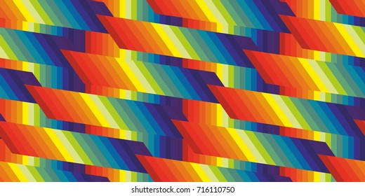 rainbow color abstract geometric pattern texture background vector