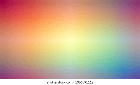 Rainbow color Abstract horizontal geometric low poly backgound modern design, vector illustration business template