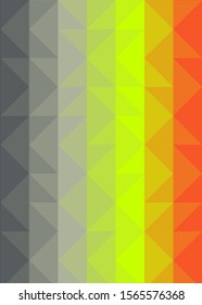 Rainbow Color Abstract trianglify Generative Art background illustration