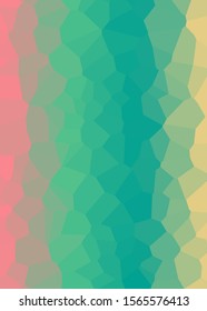 Rainbow Color Abstract trianglify Generative Art background illustration