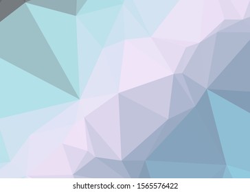 Rainbow Color Abstract trianglify Generative Art background illustration