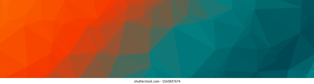 Rainbow Color Abstract trianglify Generative Art background illustration