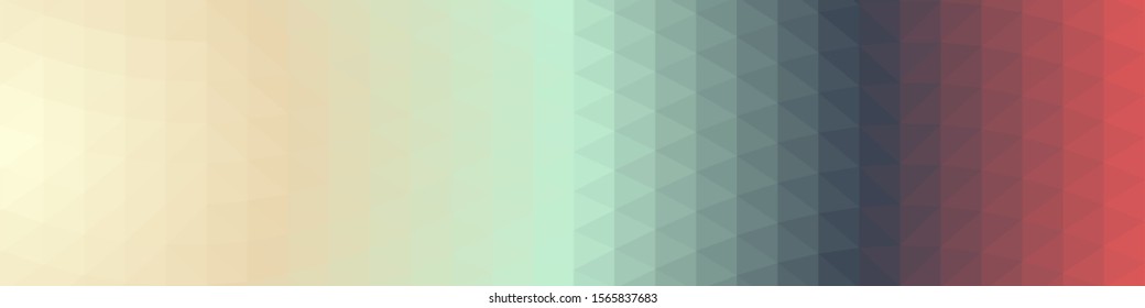 Rainbow Color Abstract trianglify Generative Art background illustration
