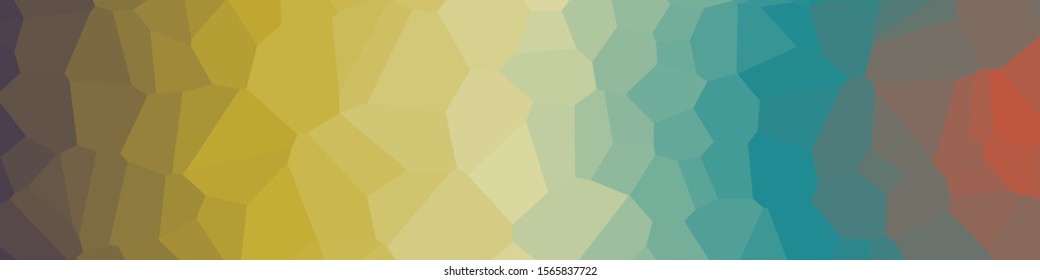 Rainbow Color Abstract trianglify Generative Art background illustration