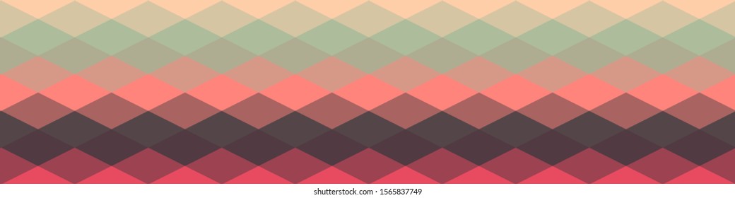 Rainbow Color Abstract trianglify Generative Art background illustration
