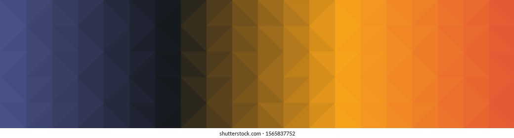 Rainbow Color Abstract trianglify Generative Art background illustration