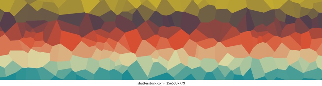 Rainbow Color Abstract trianglify Generative Art background illustration