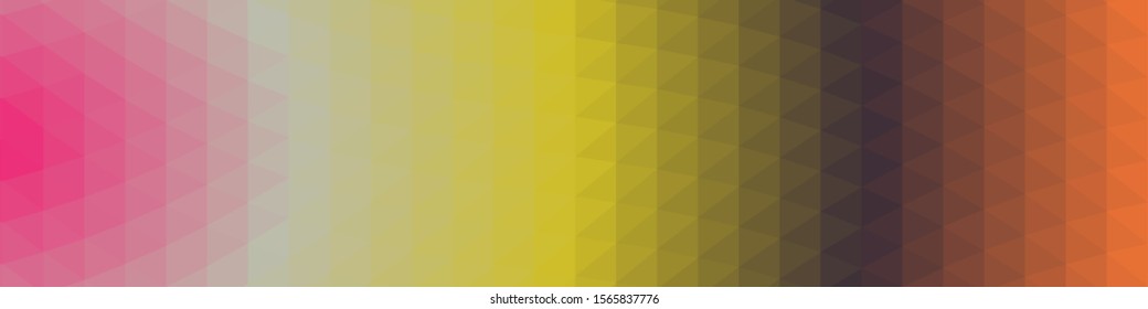 Rainbow Color Abstract trianglify Generative Art background illustration