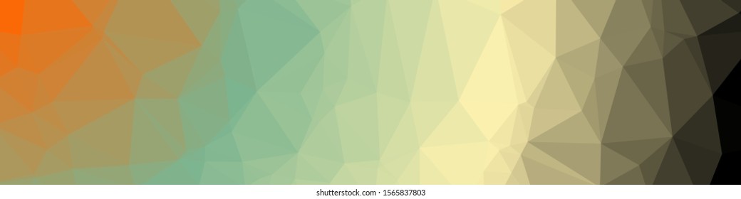 Rainbow Color Abstract trianglify Generative Art background illustration