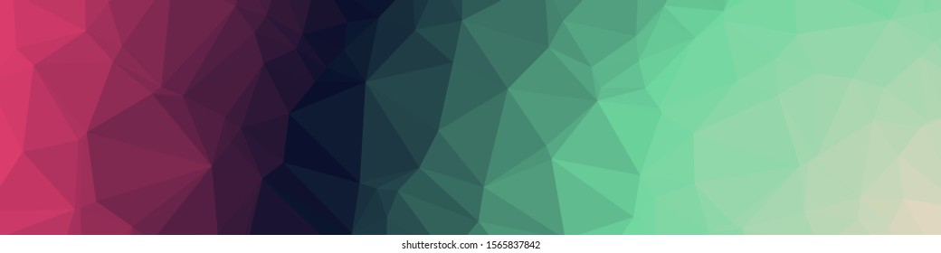 Rainbow Color Abstract trianglify Generative Art background illustration