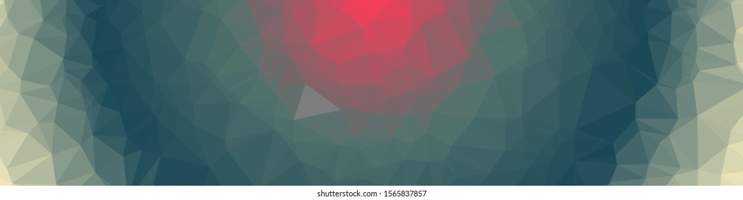 Rainbow Color Abstract trianglify Generative Art background illustration