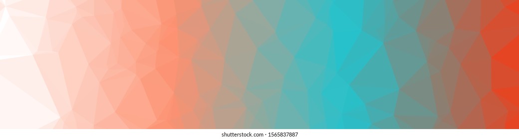 Rainbow Color Abstract trianglify Generative Art background illustration