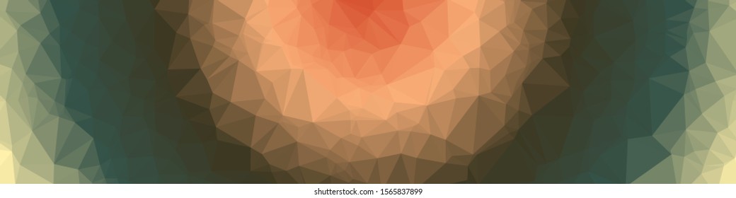 Rainbow Color Abstract trianglify Generative Art background illustration