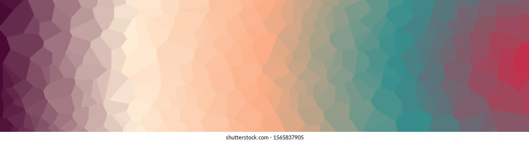Rainbow Color Abstract trianglify Generative Art background illustration
