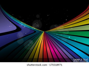 Rainbow color abstract vector background  illustration - Vector abstract rainbow  background template