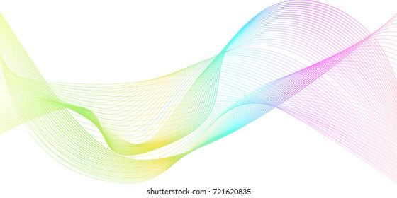 rainbow color abstract wave background template